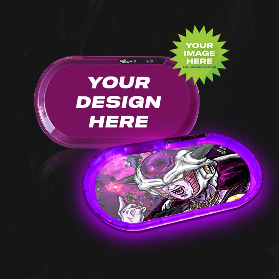 Customized LED Bluetooth Speaker Rolling Tray Print Any Design Full
