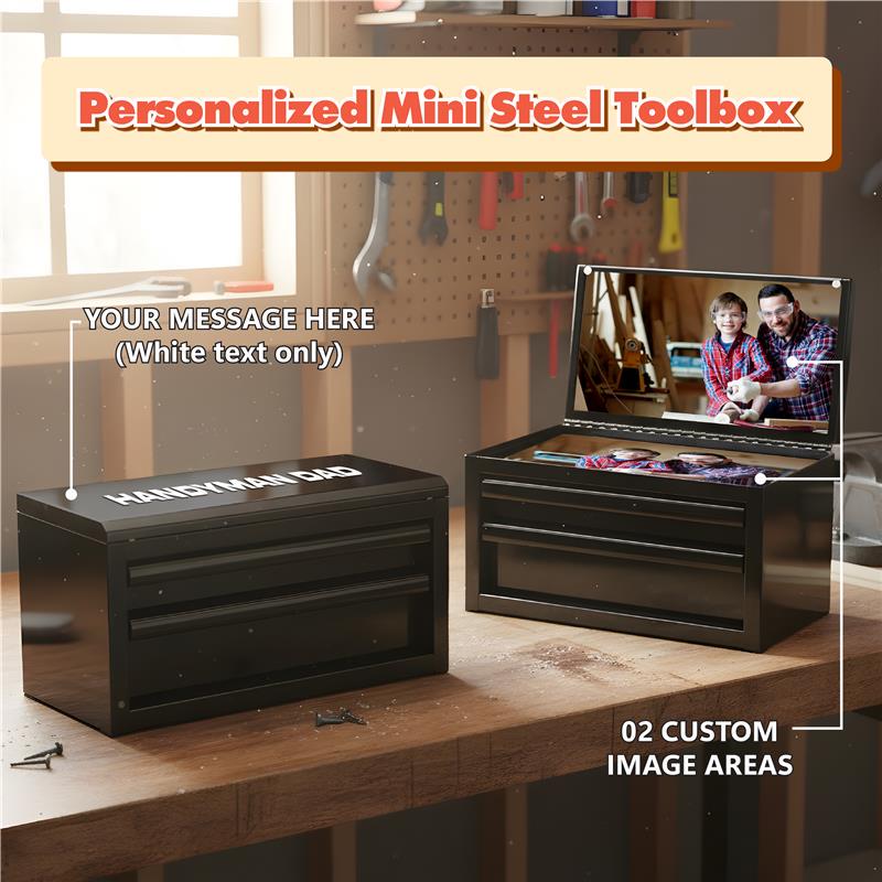 Personalized Mini Tool Box Premium Organizer | Custom Gift Tool Box ...