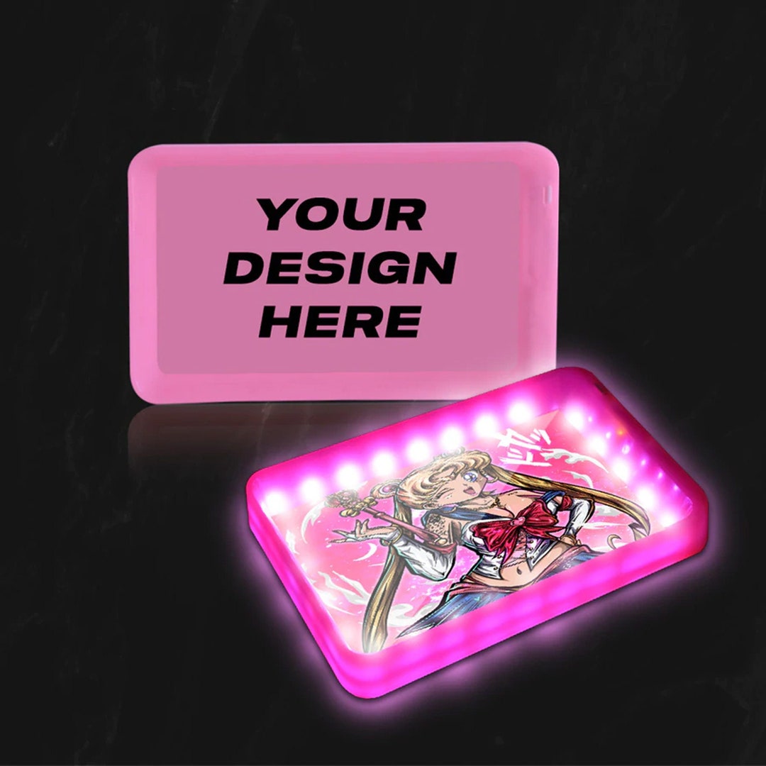 Custom Glow Tray Light up Rolling Tray Nipsey Rolling Tray Print Any
