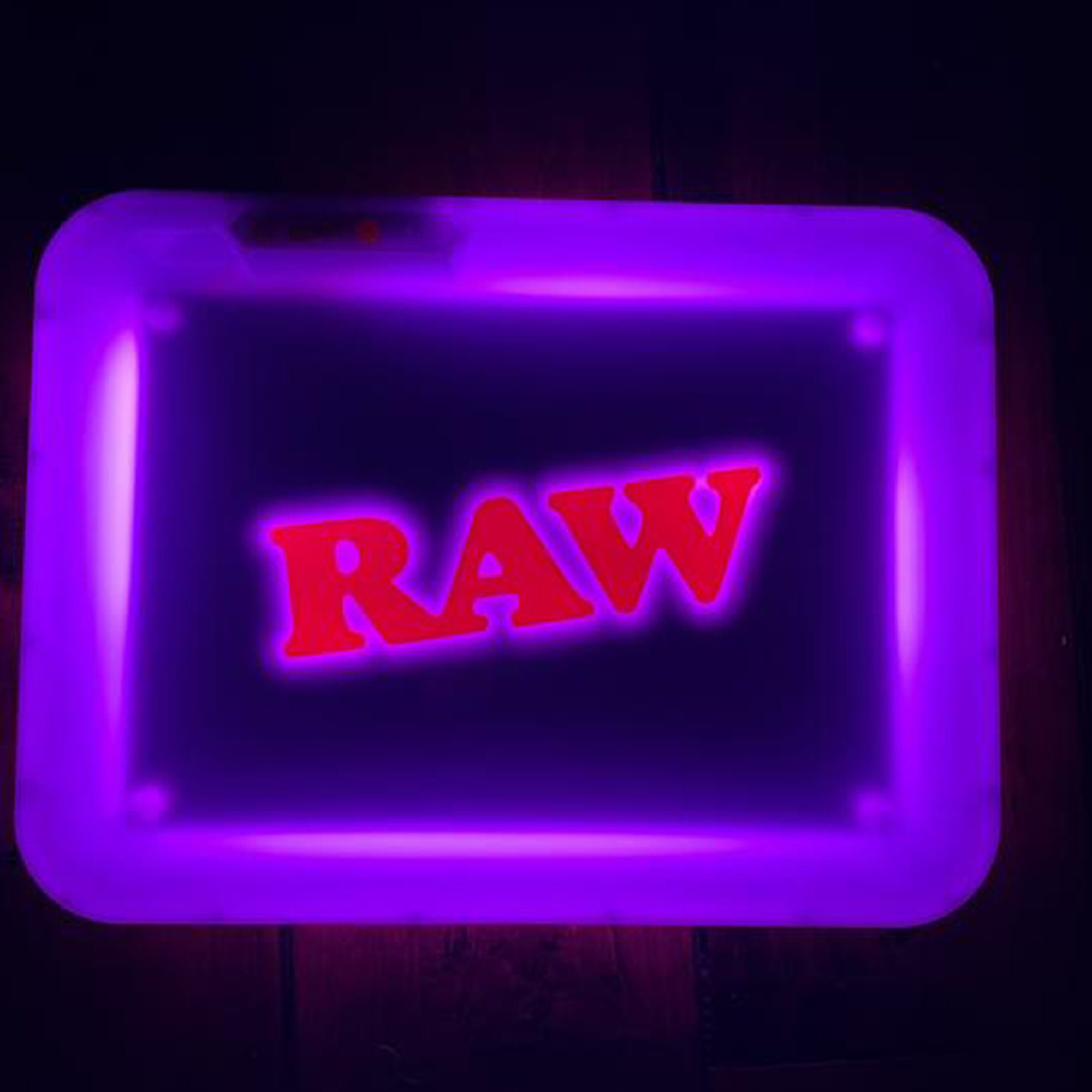 Raw X Glow Tray LED Rolling Glow Tray Custom Glowing Tray Etsy