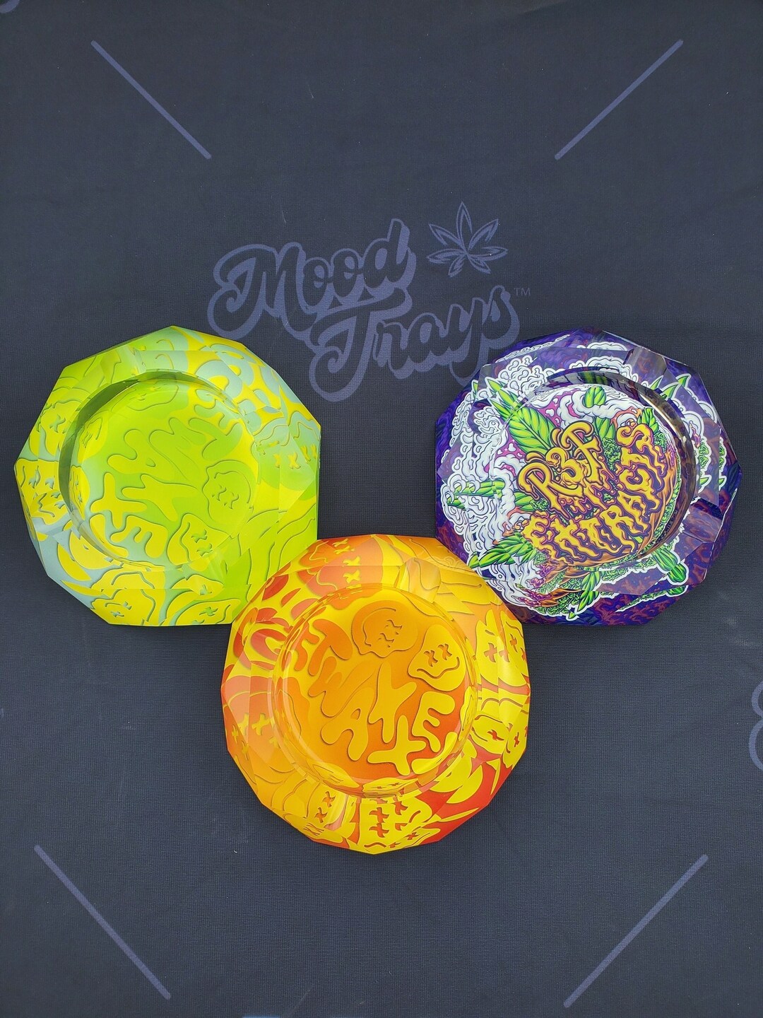 Custom Ashtray, Crystal Ash Tray, Unique Ashtray, Mens Gift by