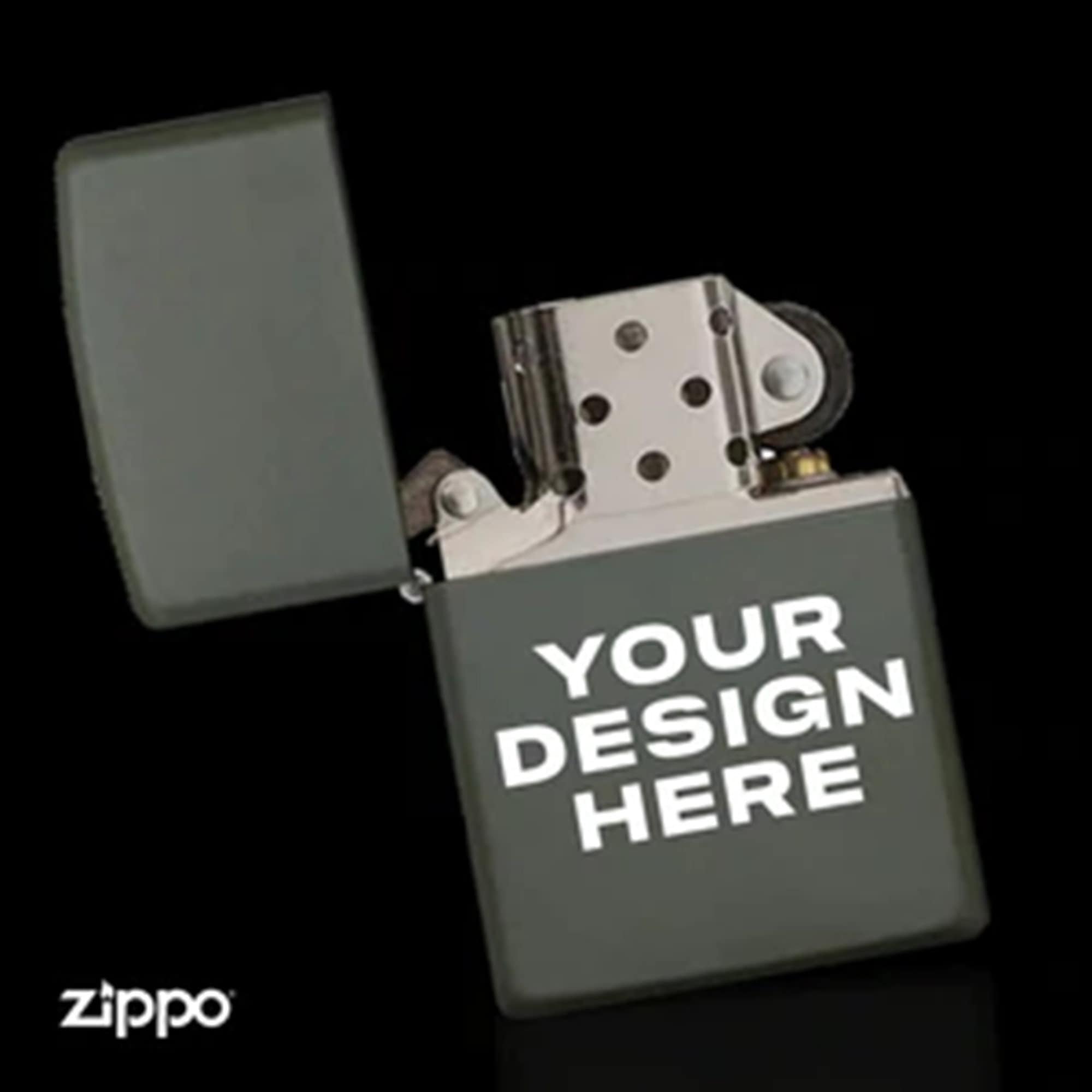 Zippo - Mechero de gasolina (3 piezas, resistente al viento, incluye  grabado), diseño de leyenda : : Salud y cuidado personal