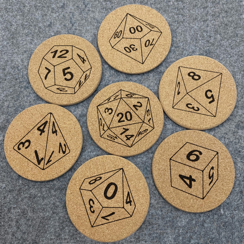 Dice Outline Coaster D D12 D10 D8 D6 D4 Great Gift Etsy Dice Outline Coaster D D12 D10 D8 D6 D4 Great Gift Etsy