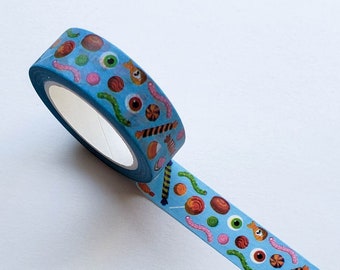 Washi Tape/ Craft Tape- Cute Halloween Candies and Eyeballs