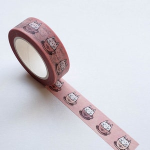 Washi Tape/ Craft Tape- Coffee Cup Cats