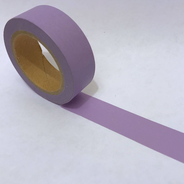 Washi Tape/ Craft Tape- Soild Lilac Light Purple