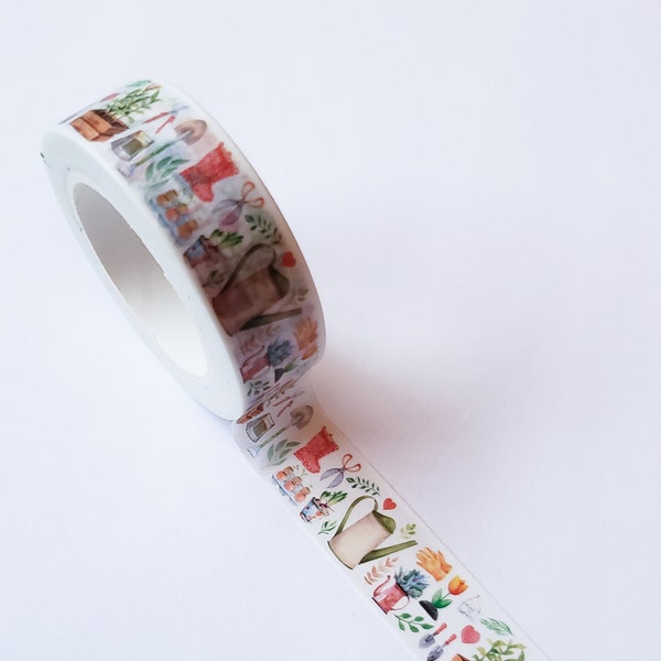 Washi Tape/ Craft Tape- Green Thumb Gardener/ Gardener's Tools