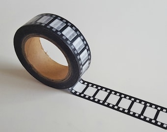 Washi Tape/ Craft Tape-Black & White Film Reel