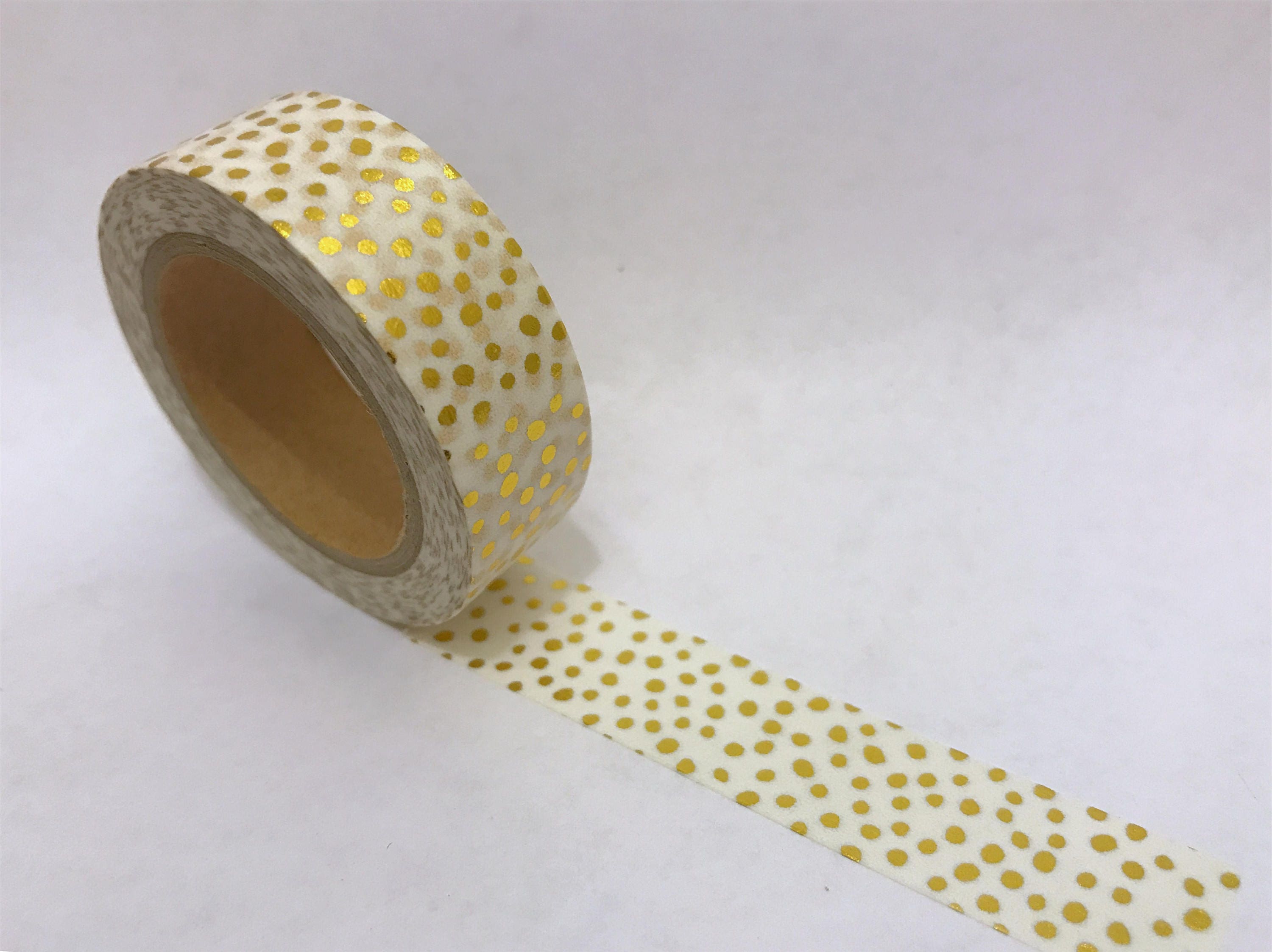 Washi Tape, Houses And Dots - Foil, W: 15 mm, Silver, 4 M, 2 Roll