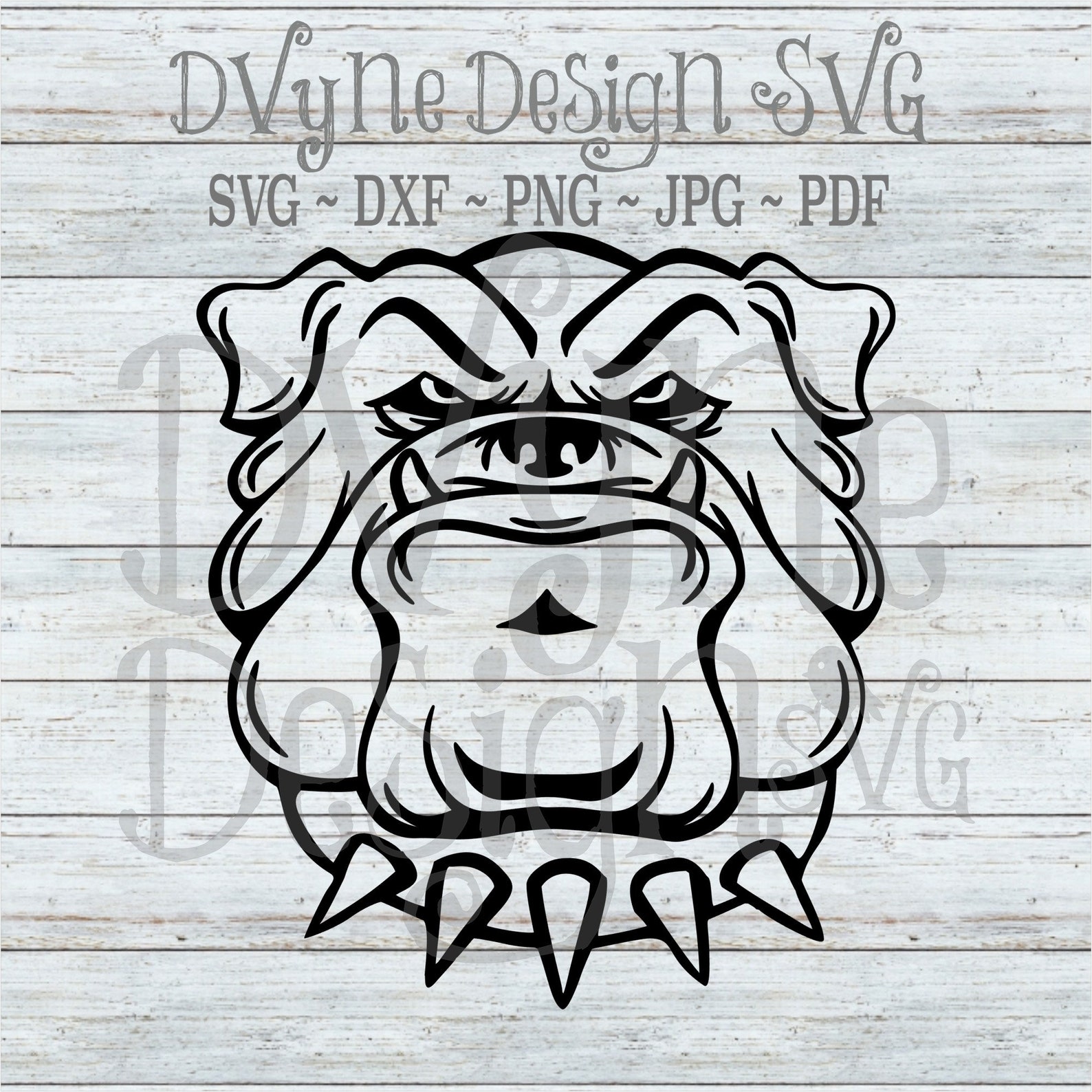 Bulldog SVG Bulldog Mascot SVG for Silhouette or Cricut | Etsy