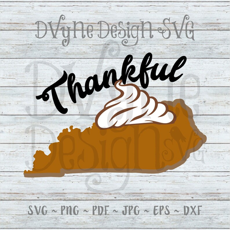 Download Kentucky SVG Thankful SVG for Silhouette or Cricut Ky | Etsy