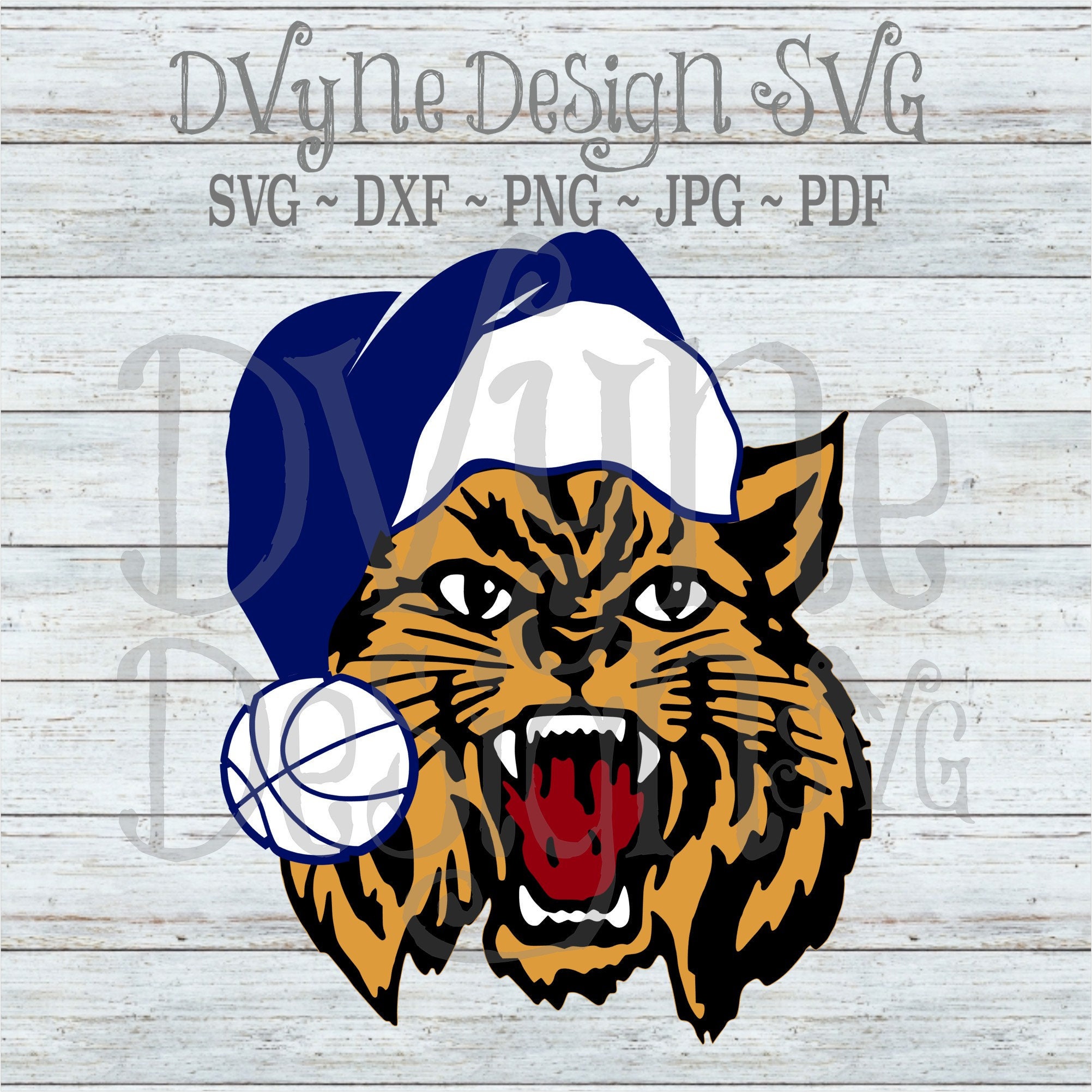 Wildcat Santa SVG Wildcat Christmas SVG Ky Wildcats Santa Etsy