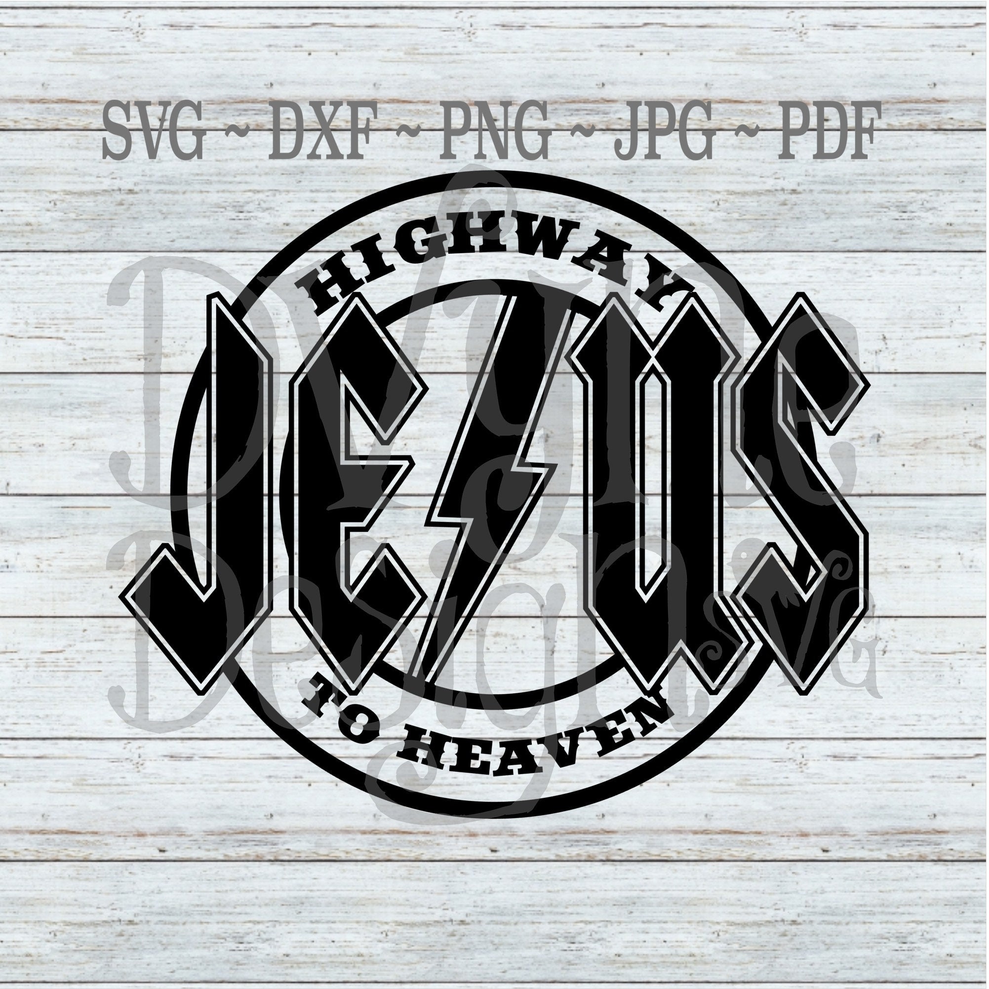 Download Jesus Svg Jesus Highway To Heaven Cut File For Silhouette Or Etsy