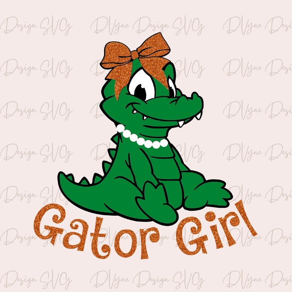 Florida Gator Girl SVG, Florida Gators SVG, Gator Girl Vinyl Cut File for Silhouette Cricut or ScanNCut Digital Cut File, Instant Download