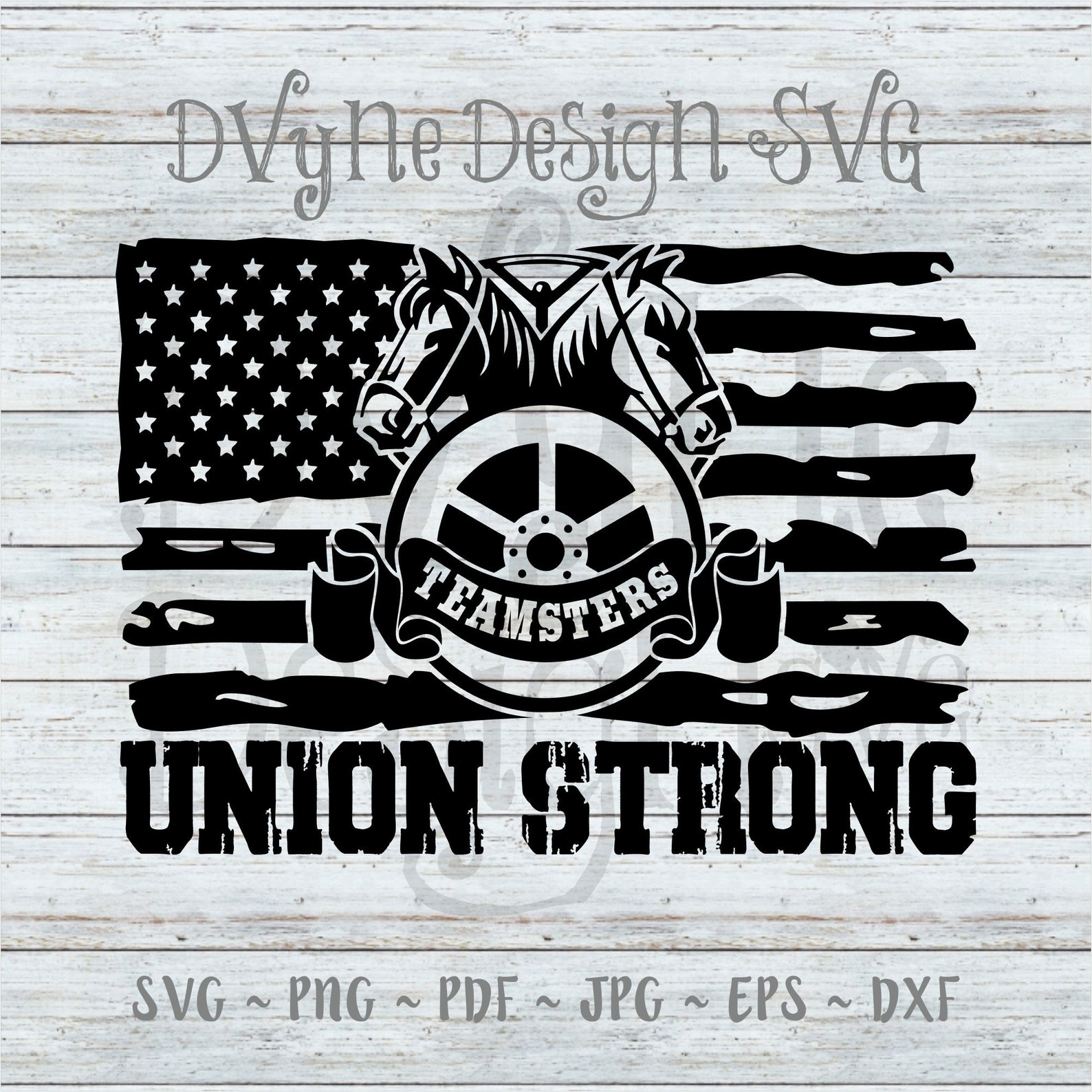 Teamsters Flag SVG Teamsters Union SVG for Silhouette or Etsy