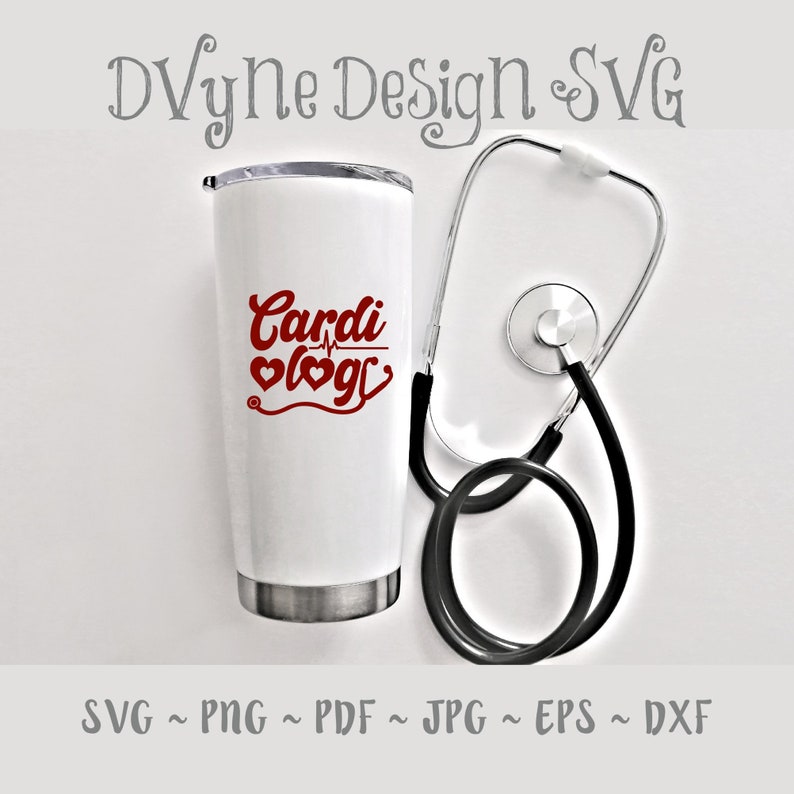 Cardiology SVG Cardiology Vinyl Cut File for Silhouette or | Etsy