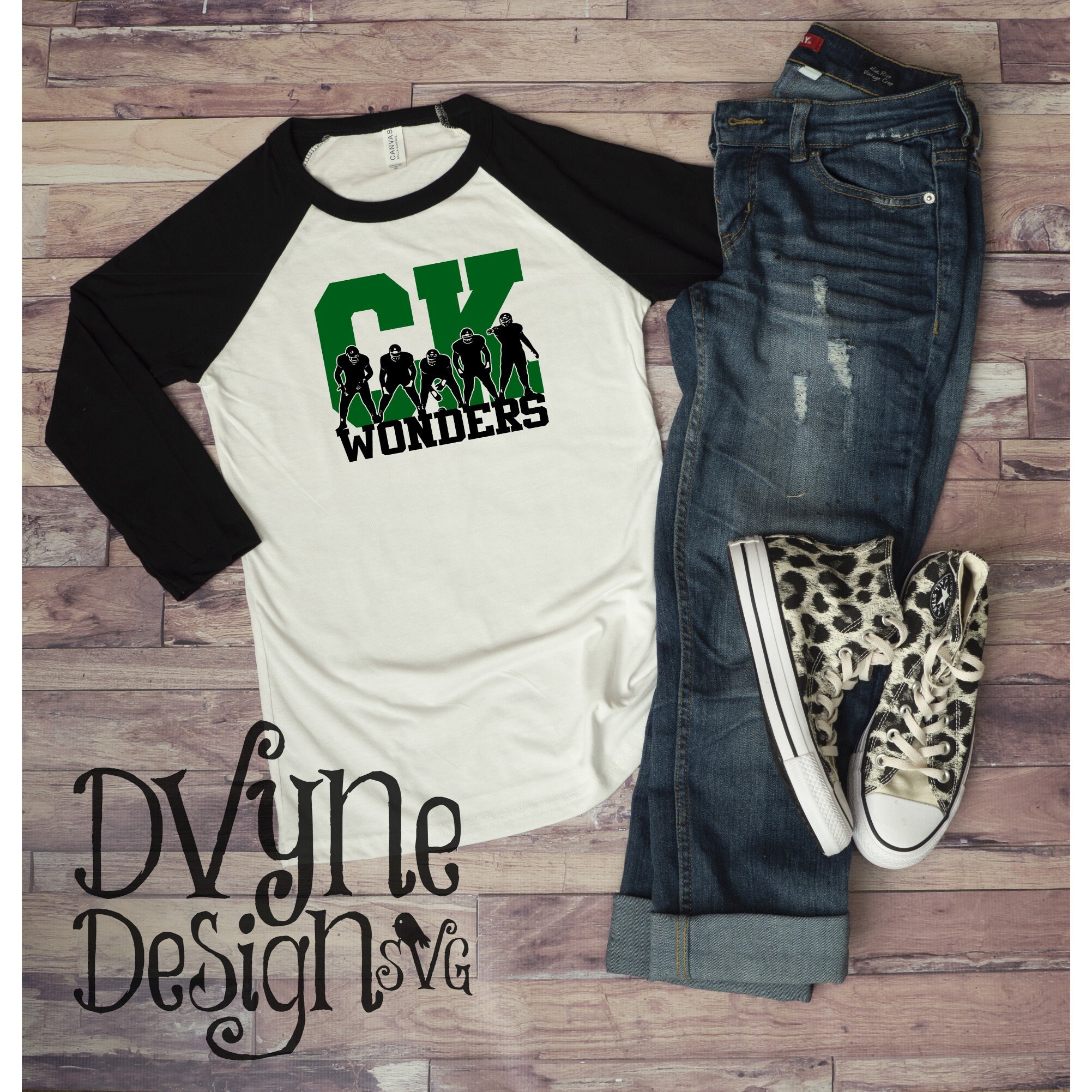 Ceredo Kenova CK Wonders Football SVG for Silhouette Cricut Etsy