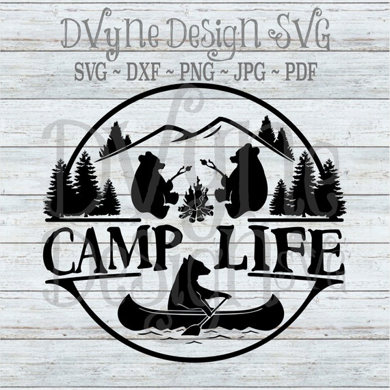Download Camping SVG Camp Life SVG Camping Bears SVG for Silhouette ...