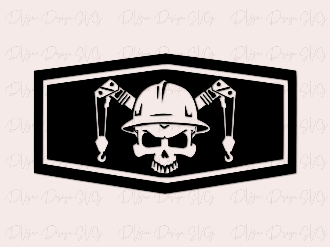 Crane Operator Skull SVG, Mobile Crane Operator Digital Cut File, Crane ...