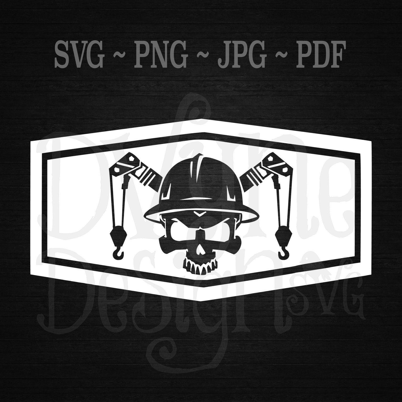 Crane Operator Skull SVG Mobile Crane Operator Digital Cut | Etsy