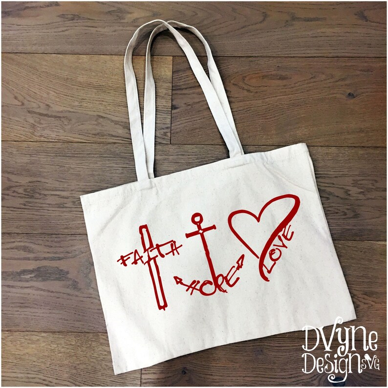 Download Faith Hope Love SVG Cross Anchor and Heart Digital Cut ...