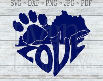 Ky Paw Print Svg - Etsy
