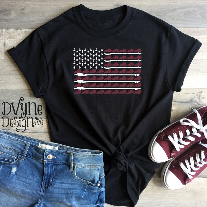 Ky Archery digital download for Silhouette or Cricut Machine Kentucky SVG Archery svg American Flag Instant Download