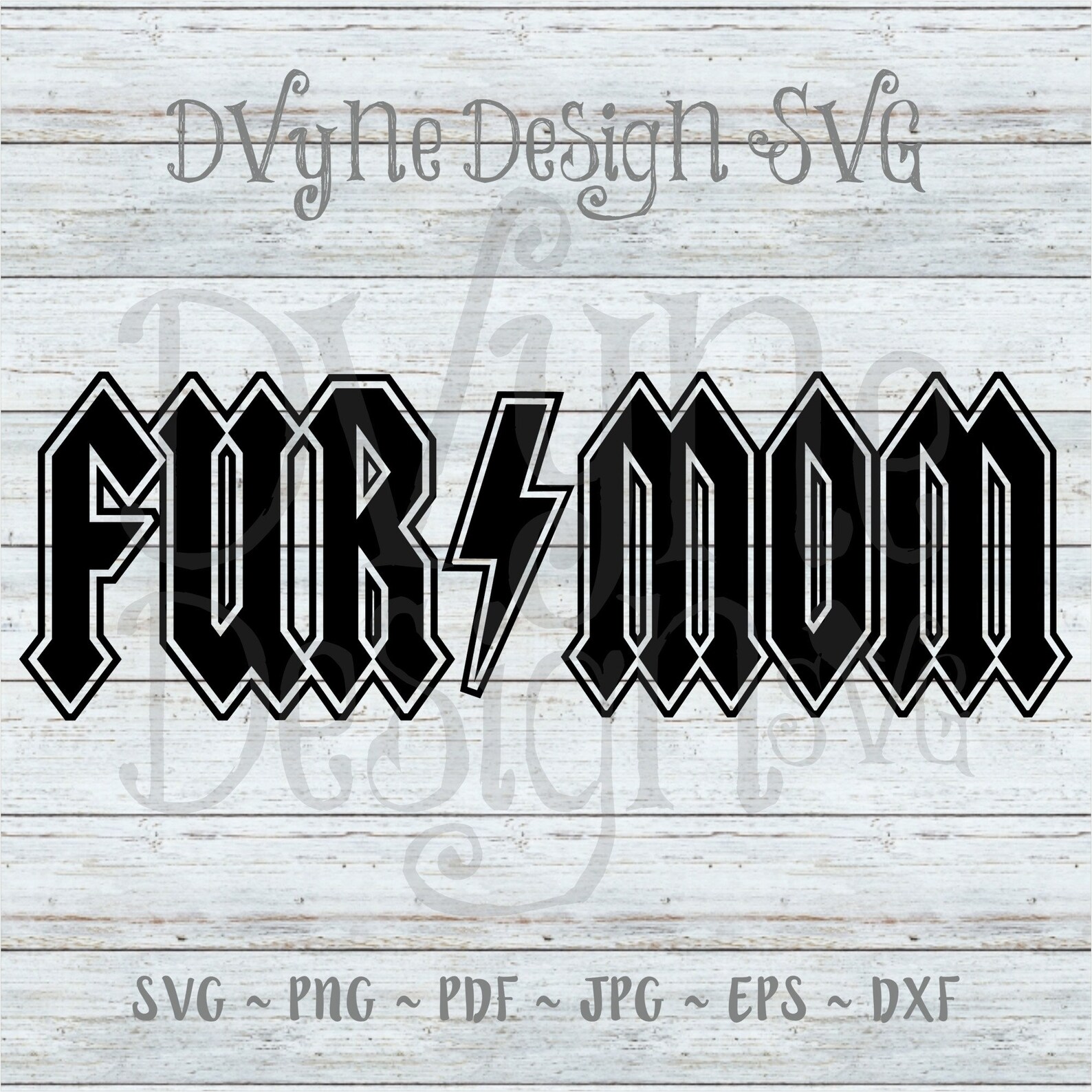 Fur Mom SVG Mom Vinyl Cut File for Silhouette or Cricut Etsy