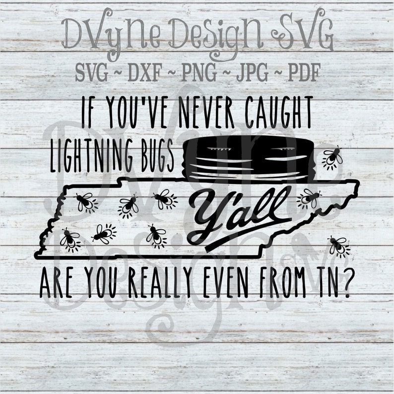 TN Lightning Bugs SVG Tennessee Y'all SVG Lightning Bugs Etsy