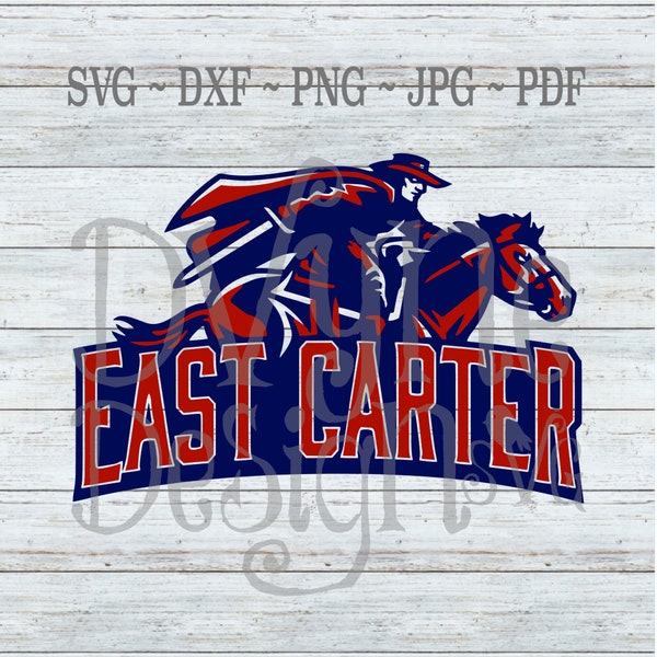East Carter Raiders Logo SVG digital download for Silhouette, Cricut or ScanNCut Die Cutting Machine, 300dpi PNG for Sublimation Print