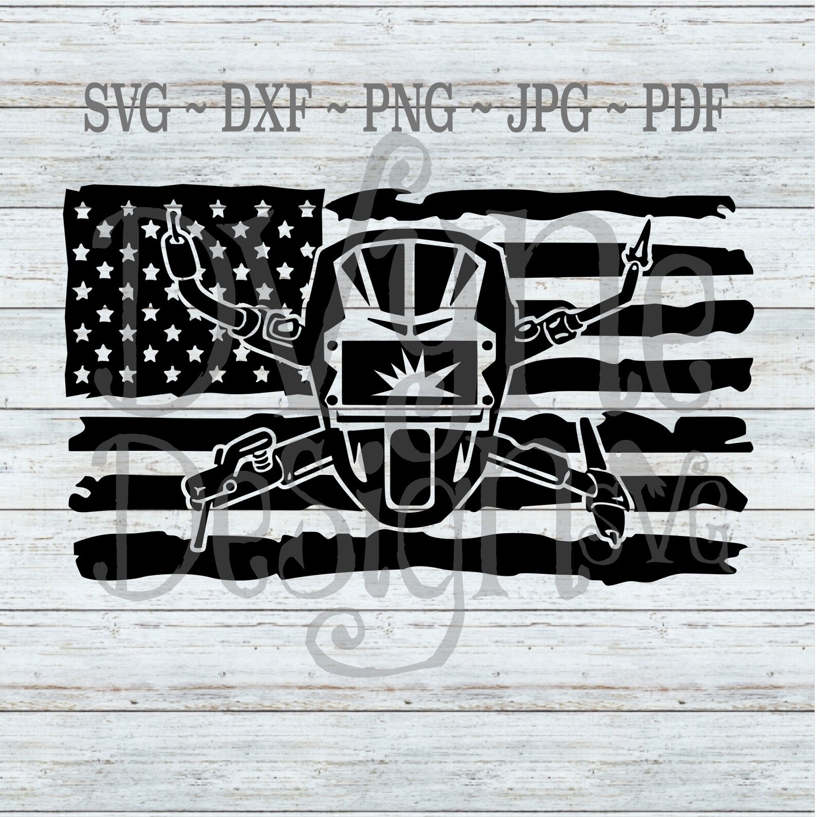 Welder American Flag SVG Welder Flag Boilermaker Ironworker - Etsy