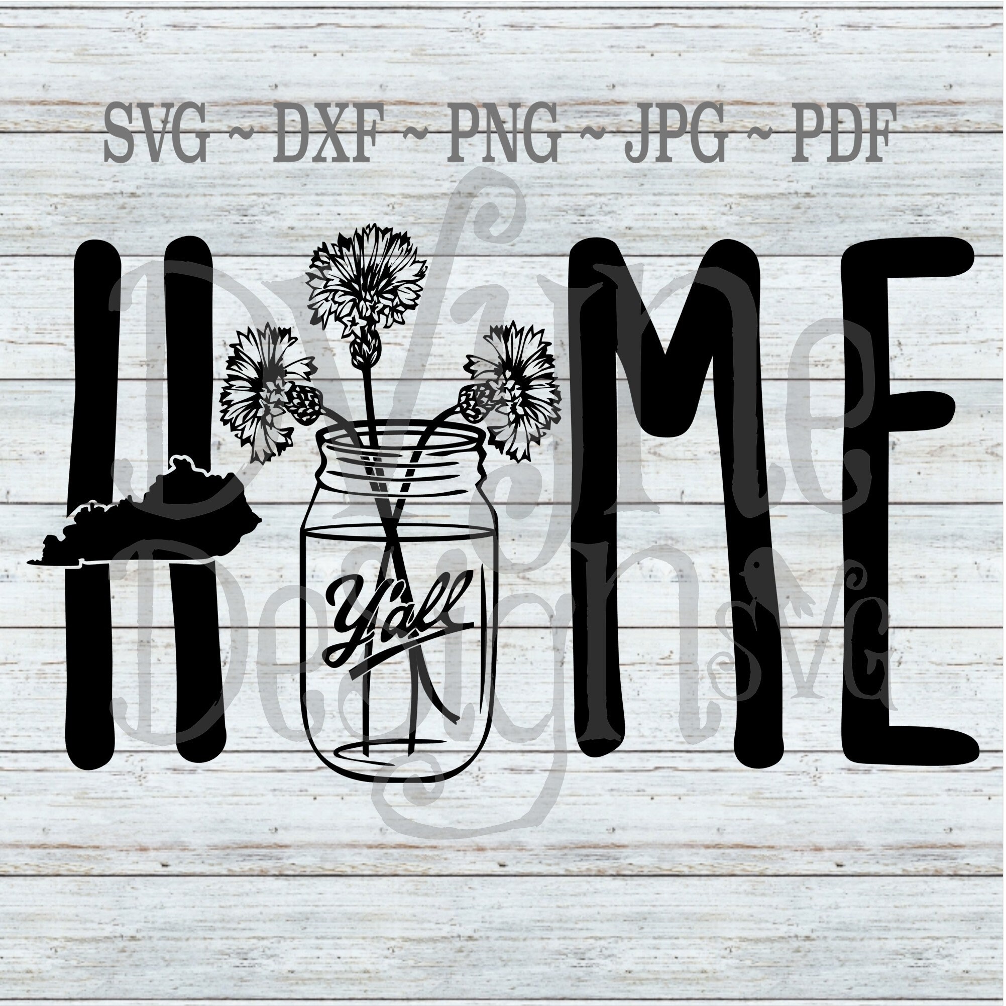 Download Ky Home Svg Kentucky Svg Farmhouse Home Decor Printable Etsy