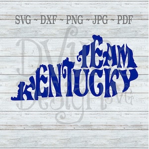 Kentucky SVG, Team Kentucky SVG, Ky digital download for Silhouette or Cricut machine, Instant Download