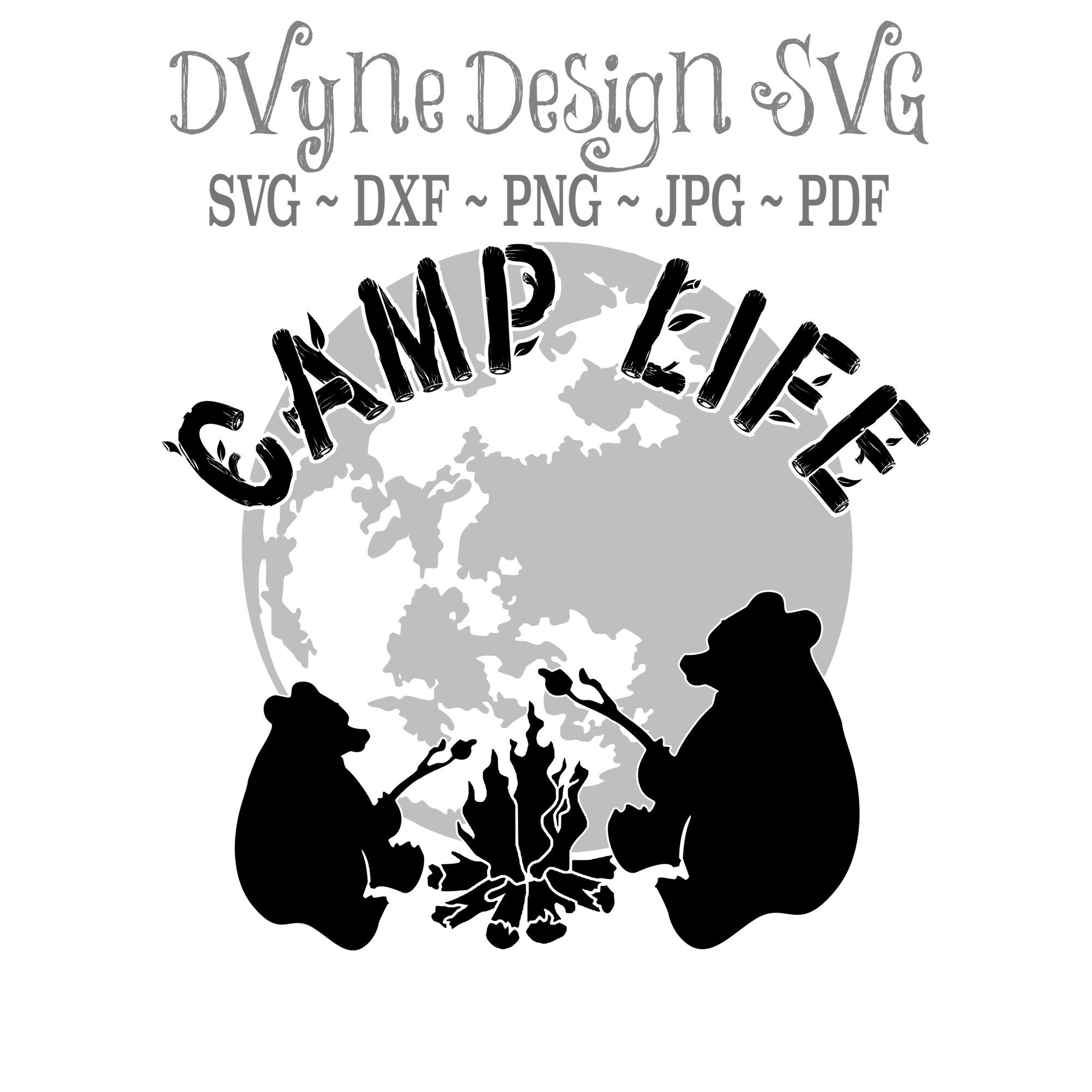 Camping SVG Instant Download Digital Clip art png for sublimation