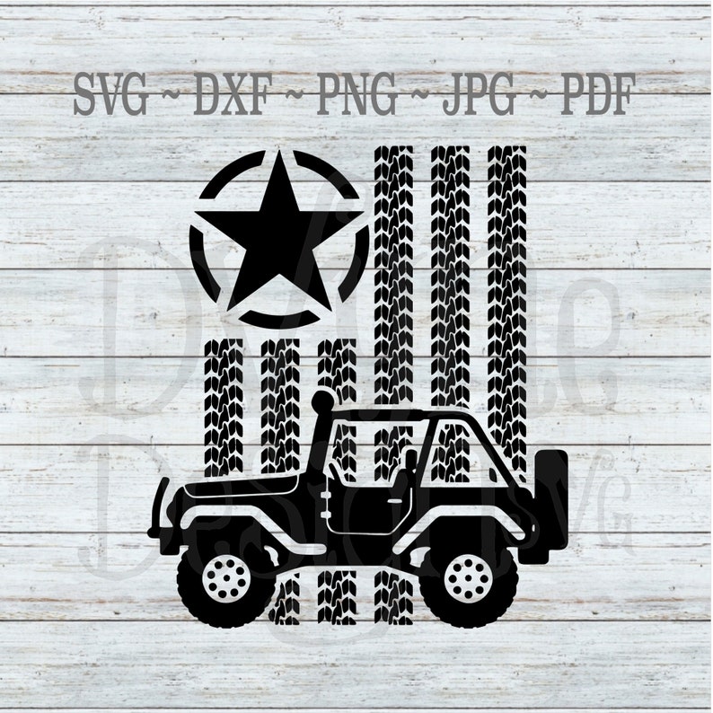Download Patriotic Jeep Vertical Flag SVG and PNG Digital Download ...