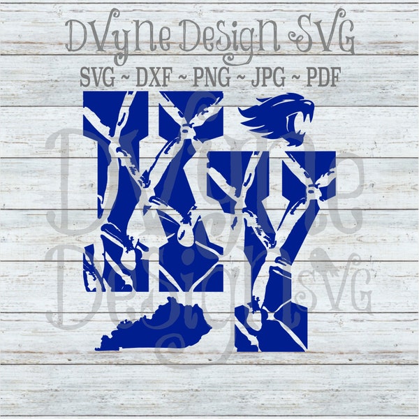 KY Basketball SVG, Kentucky Wildcat Basketball SVG for Silhouette or Cricut or png for Sublimation, Instant Download