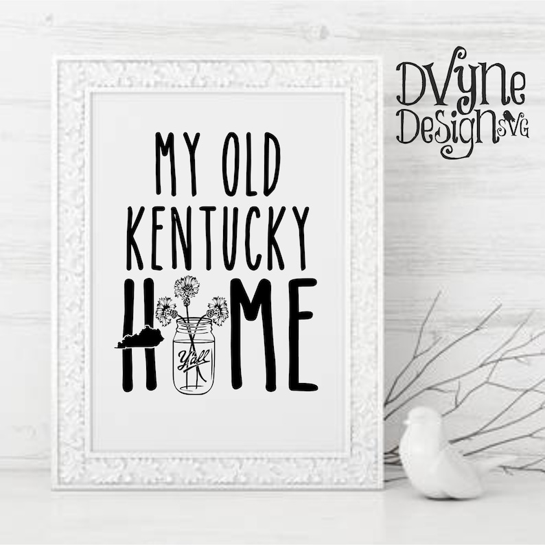 Download Ky Home SVG Kentucky SVG Farmhouse Home Decor Printable | Etsy