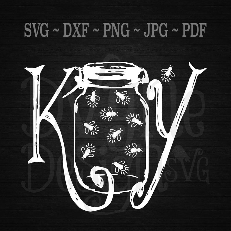 Download KY Lightning Bugs in a Jar SVG KY Lightning Bugs svg | Etsy