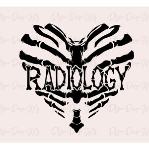 Heart Radiology SVG, Xray Heart SVG, Radiology SVG, Love Radiology svg, Radiology Tech svg, Silhouette / Cricut Digital Cut File