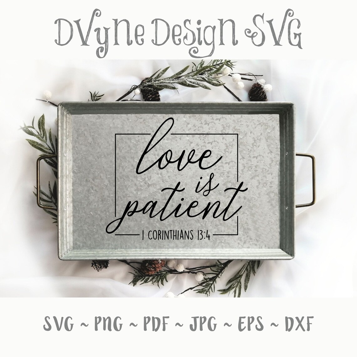 Love Is Patient SVG Bible Verse Digital Cut File for  Etsy