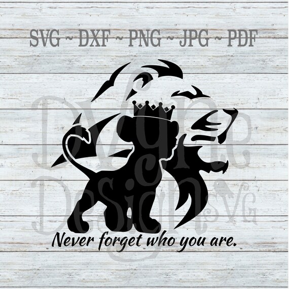 Lion Digital Cut File Cub And Lion King Svg For Silhouette Etsy
