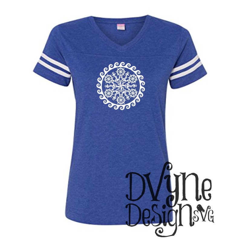 Nautical Mandala SVG Anchor and Ship's Wheel Digital Cut ...