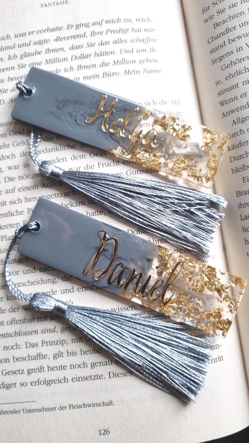 Personalized bookmark, gift, small item, bookworm, handmade, bookmark, reading aid, small gifts, April 4th Art image 10
