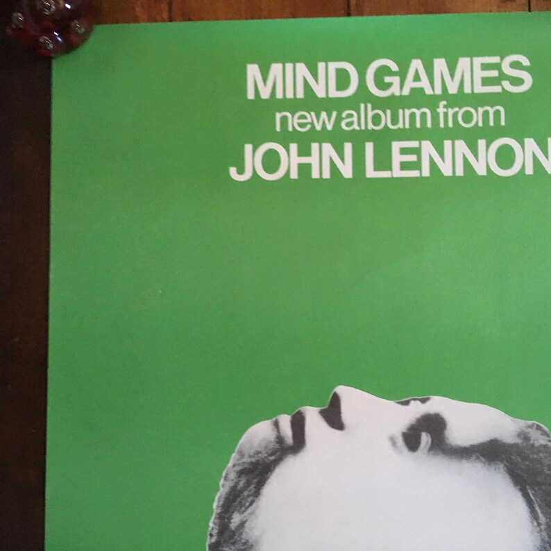 John lennon Mind Games 1973 Apple Records Original Etsy