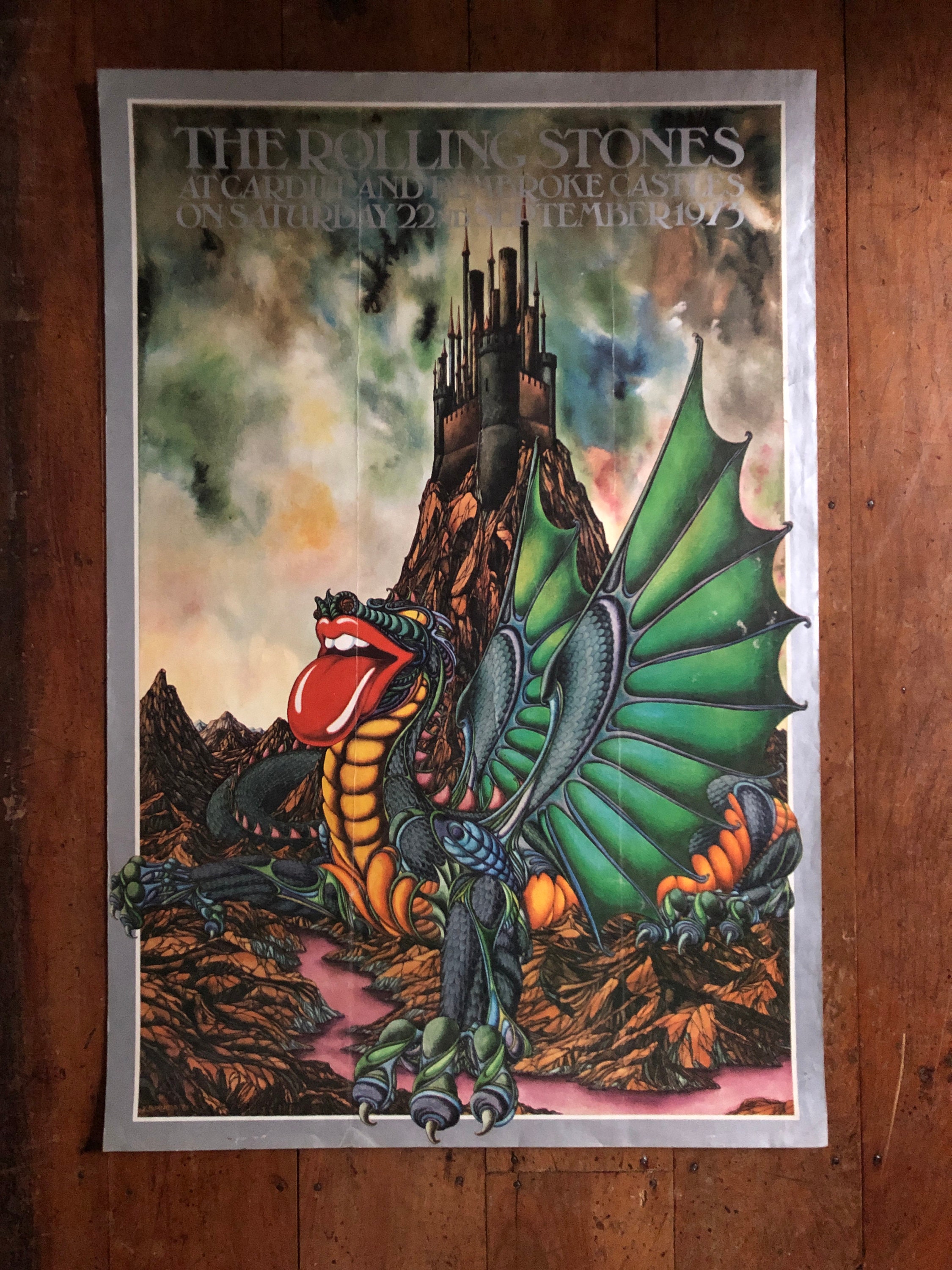 The Rolling Stones 1973 Cardiff Castle Original Rare Vintage Etsy