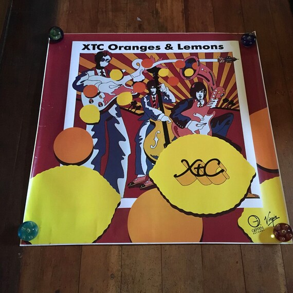 Xtc Oranges Lemons Virgin Records 19 Original Rare Vintage Etsy