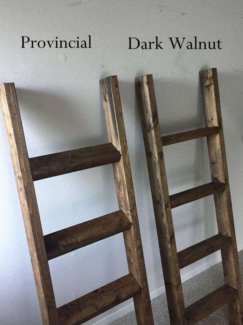 Farmhouse Ladder, Blanket Ladder, Quilt Ladder, Bedroom Blanket organizer, Rustic Decor, Farmhouse, Organizer 5ft image 6