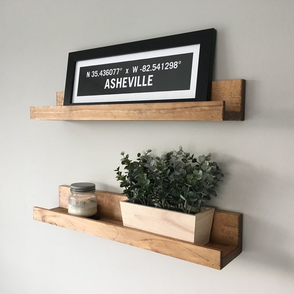 Picture Ledge,wall shelf,floating shelf,rustic home decor,wooden shelves,book shelf,nursery shelf