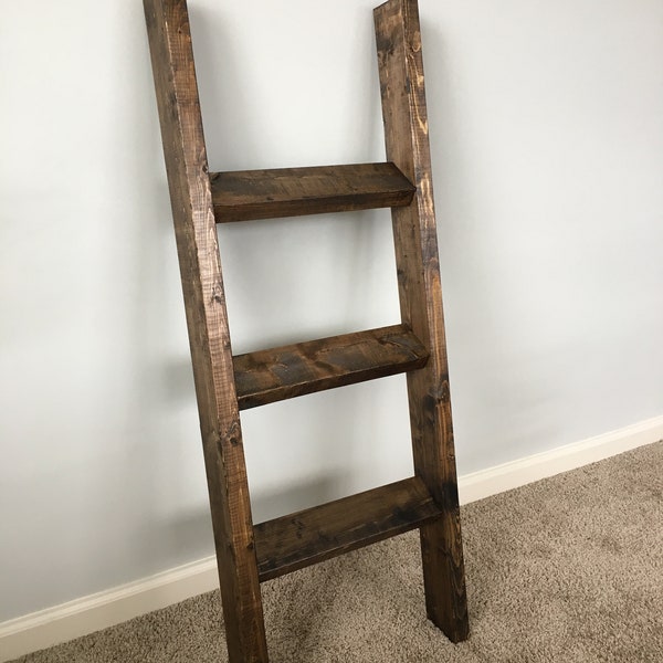 Farmhouse Ladder, Blanket Ladder, Quilt Ladder, Bedroom Blanket organizer, Rustic Decor, Farmhouse, Organizer 4ft