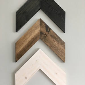 Wall Art 3 Piece Chevron, Rustic Unique Home Décor, Wooden , Wooden Chevron, Hanging Wood Arrow (3 piece)